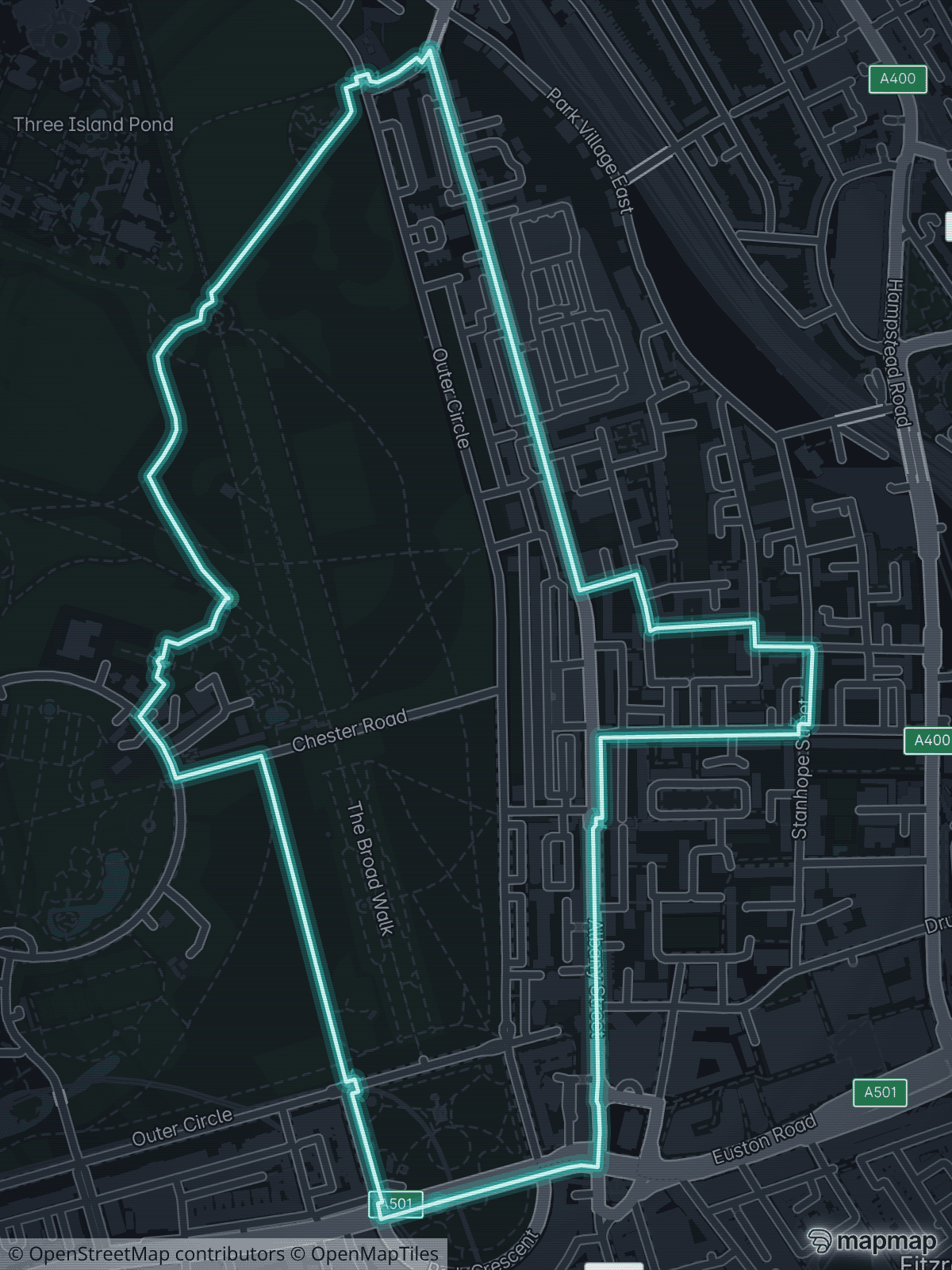 A runner plotting a claim route with the Ghost Route